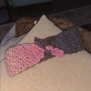 Handmade crochet bow headband